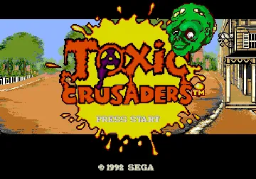 Toxic Crusaders (USA) screen shot title